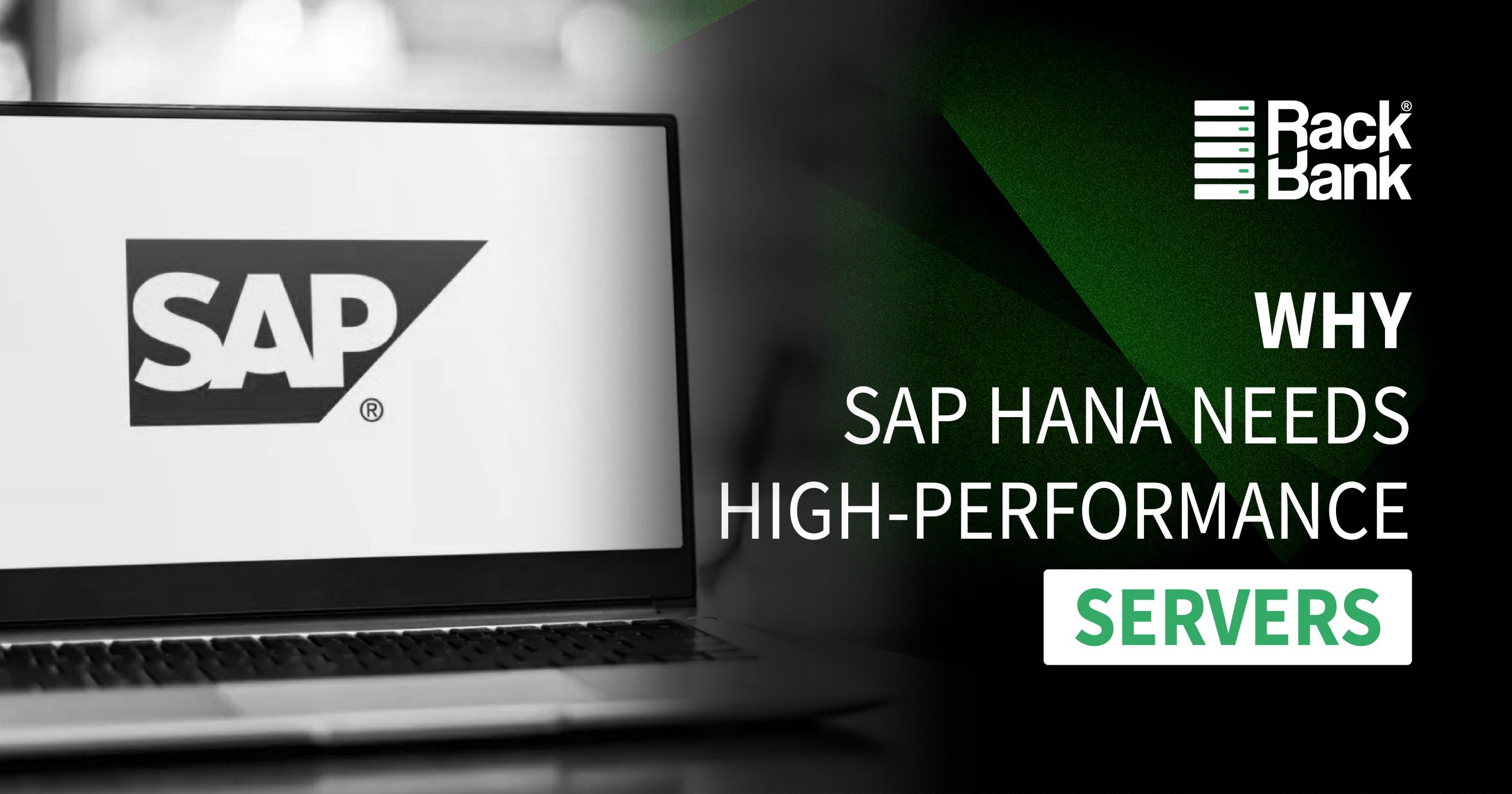 High-performance servers powering SAP HANA workloads in a data center