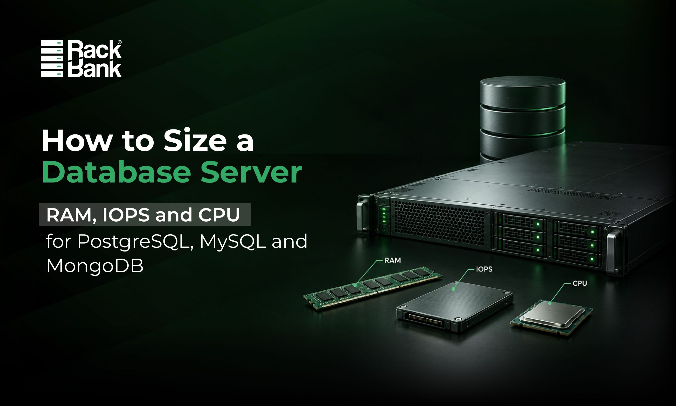 How to Size a Database Server: RAM, IOPS and CPU for PostgreSQL, MySQL and MongoDB