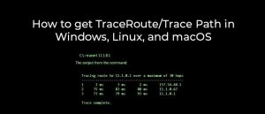 linux and mac os program traceroute